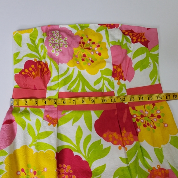 Lilly Pulitzer Women’s Floral Print Strapless Dress Size 12 - Picture 7 of 8